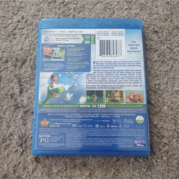 The Good Dinosaur Blu-ray/DVD PRE-OWNED - Picture 3 of 3